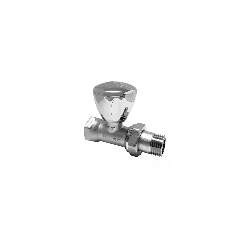 ECA RV3 Radyatör Valfi, Düz, Krom - 1/2 - 602120750