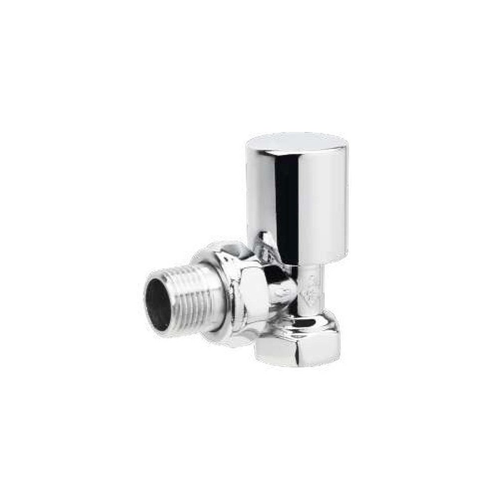 K.A.S. Radyatör Vanası - Köşe, Oval Krom - 1/2''