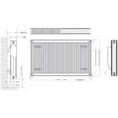 Daikin 22 TIP Panel Radyatör PKKP 400 x 0400 mm