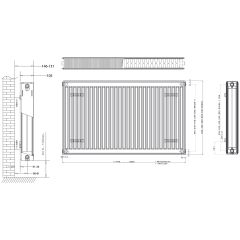 Daikin 22 TIP Panel Radyatör PKKP 400 x 0500 mm