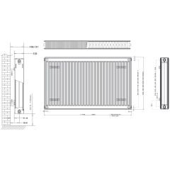 Daikin 22 TIP Panel Radyatör PKKP 400 x 0600 mm