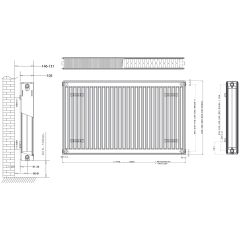 Daikin 22 TIP Panel Radyatör PKKP 400 x 0700 mm