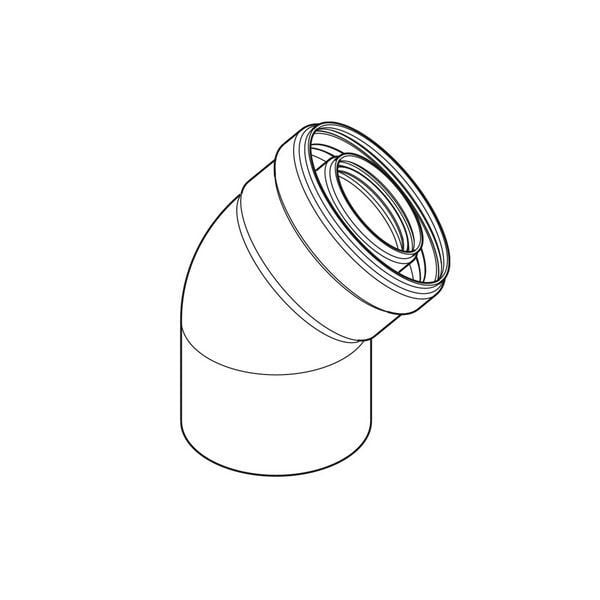 Yoğuşmalı Kombi için İlave 45° Dirsek