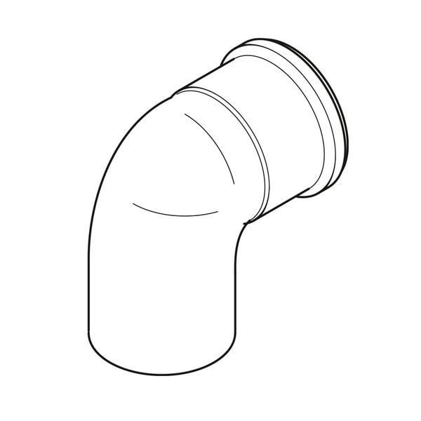 BOSCH Yoğuşmalı Kombi için İlave 90° Dirsek - Logolu