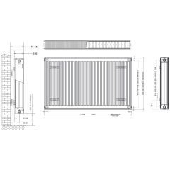 Daikin 22 TIP Panel Radyatör PKKP 500 x 1400 mm