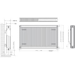 Daikin 22 TIP Panel Radyatör PKKP 500 x 1500 mm