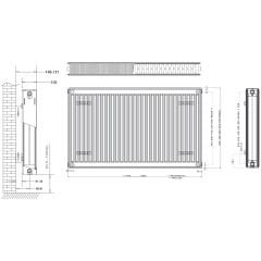 Daikin 22 TIP Panel Radyatör PKKP 600 x 1200 mm