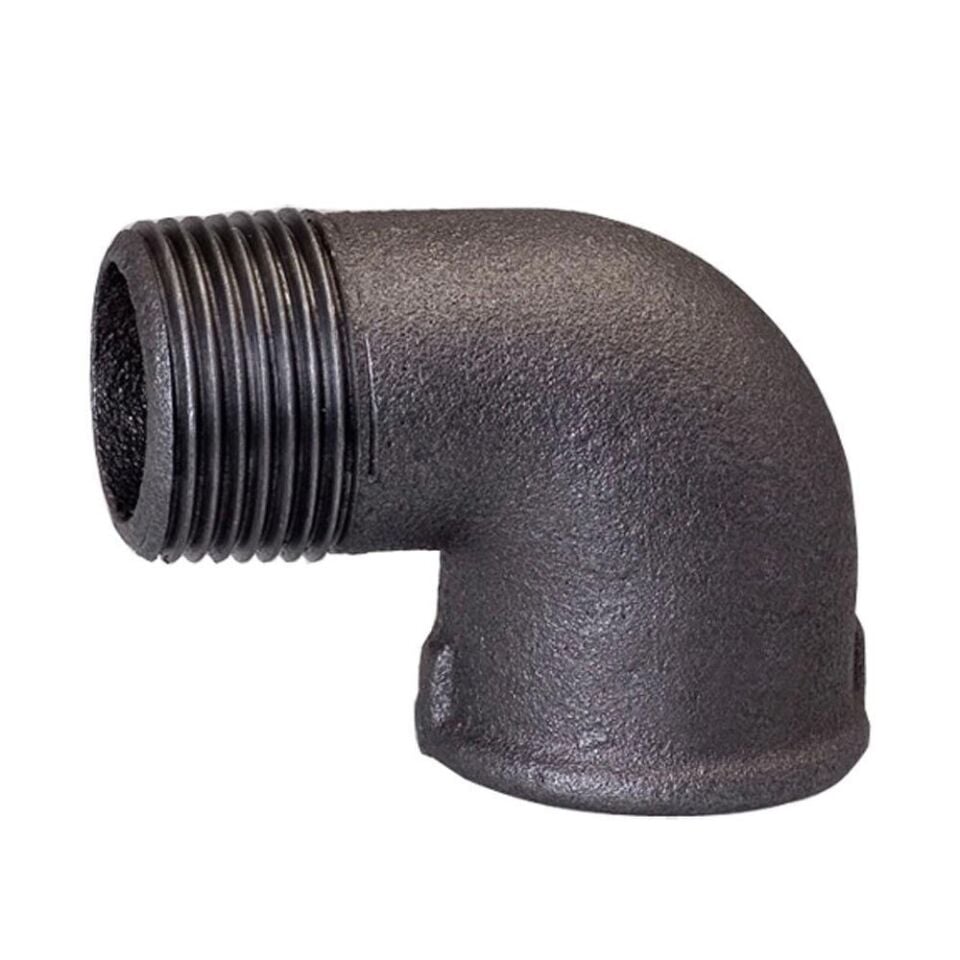 Trakya Döküm (Ekpaş) Siyah Dişli Kuyruklu Dirsek - 11/2''