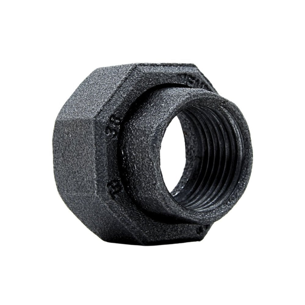 Trakya Döküm (Ekpaş) Siyah Dişli Pompa Bağlama Rakoru (Somunlu) 1'' x 11/2''