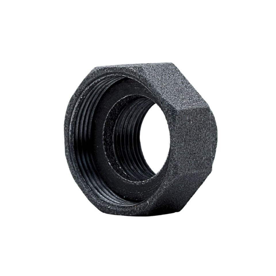 Trakya Döküm (Ekpaş) Siyah Dişli Pompa Bağlama Rakoru (Somunlu) 1'' x 11/2''