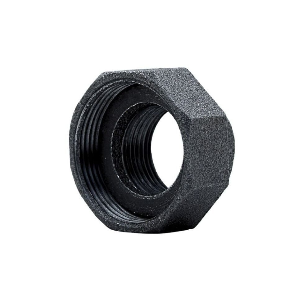 Trakya Döküm (Ekpaş) Siyah Dişli Pompa Bağlama Rakoru (Somunlu) 11/4'' x 2''