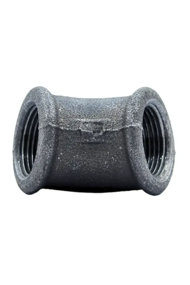 Trakya Döküm (Ekpaş) Siyah Dişli Dirsek 45° - 3/4''