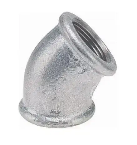 Trakya Döküm (Ekpaş) Galvaniz Dişli Dirsek 45° - 1''