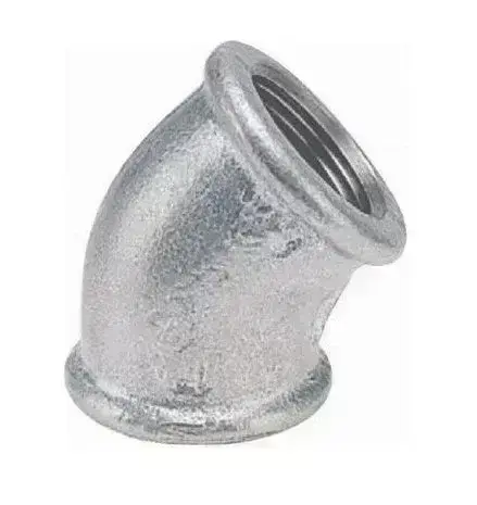 Trakya Döküm (Ekpaş) Galvaniz Dişli Dirsek 45° - 3''