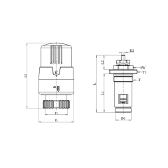 ECA TRV4 Termostatik Kompakt Radyatör Valfi - 602120813