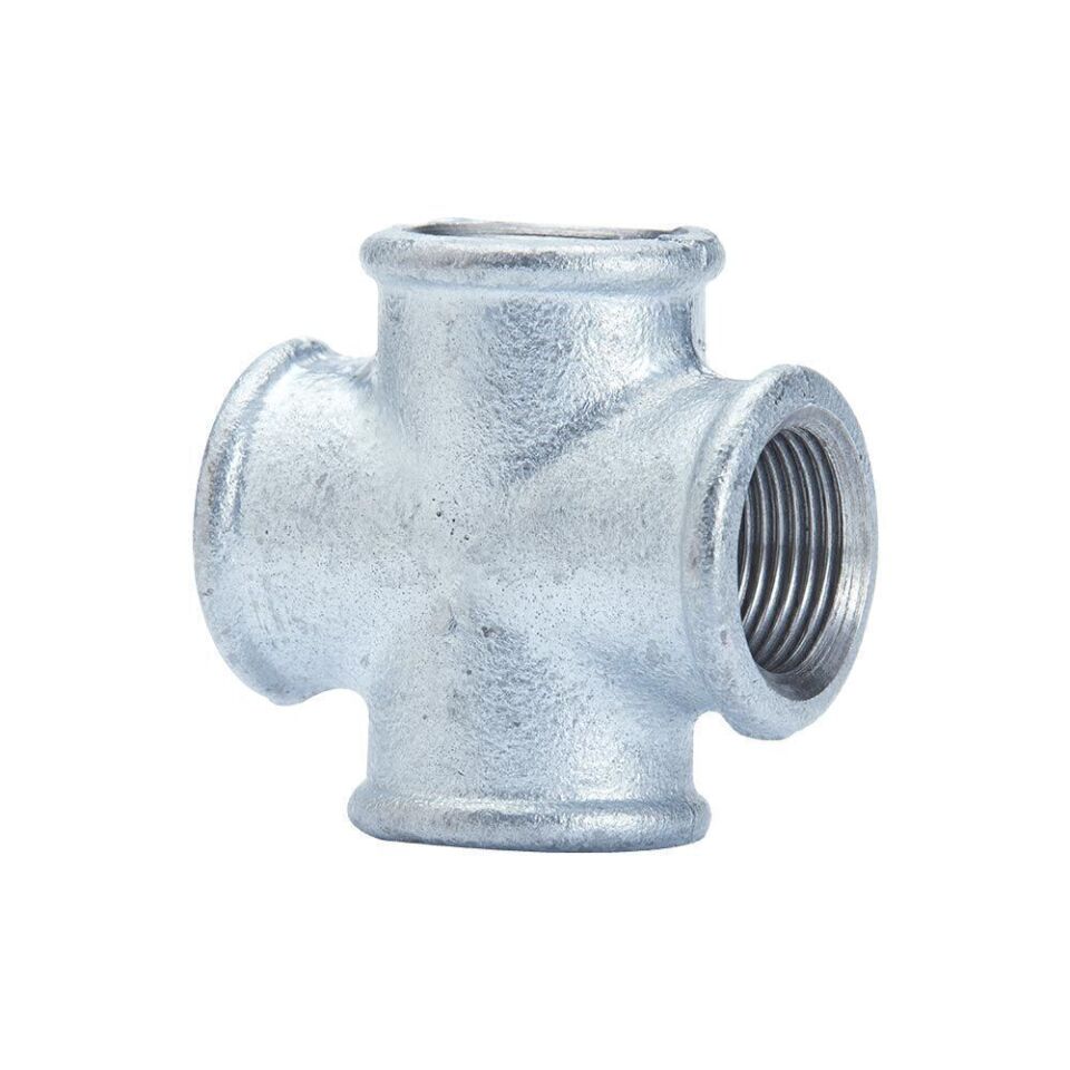 Trakya Döküm (Ekpaş) Galvaniz Dişli Kuruva Te - 11/2 x 3/4 x 11/2 x 3/4