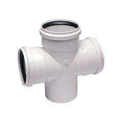 Kalde PVC-U Çift Çatal 87° - 110 x 110