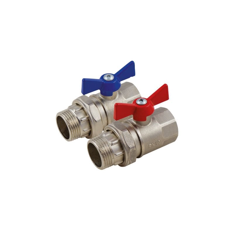 Kalde Kelebek Kollu Rakorlu Küresel Vana (Mavi) - 1''