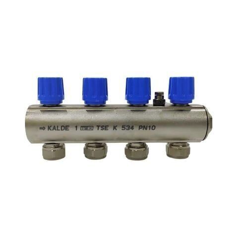 Kalde Kendinden Vanalı Hafif Tip Kollektör (Mavi) - 1'' / 10 Ağız