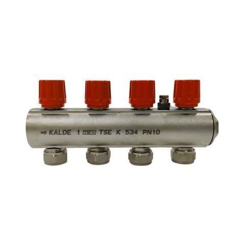 Kalde Kendinden Vanalı Hafif Tip Kollektör (Kırmızı) - 1'' / 10 Ağız