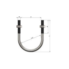 U-Bolt / U-Cıvata - 1/2''