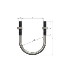 U-Bolt / U-Cıvata - 1''