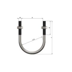 U-Bolt / U-Cıvata - 8''