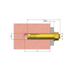 Borulu Dübel - M10 x 85 mm