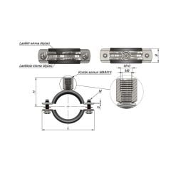 Kombi Somunlu Kelepçe - 3/4''