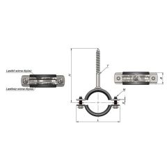 Trifonlu Kelepçe - 2 1/2''