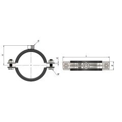 Ağır Yük Somunlu Kelepçe - 1/2''