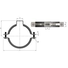 PVC Boru Kelepçesi - 125 mm