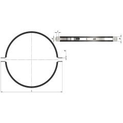 Havalandırma Kelepçesi  - 71 mm