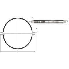 Havalandırma Kelepçesi  - 560 mm