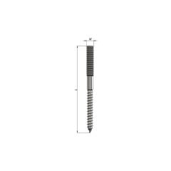 Trifon Adaptörü - M8 x 100 mm