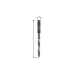 Trifon Adaptörü - M10 x 100 mm